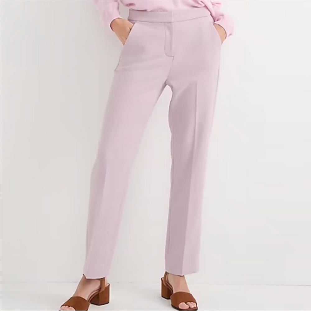 💜J.CREW Straight Leg Lavender Kate Trousers